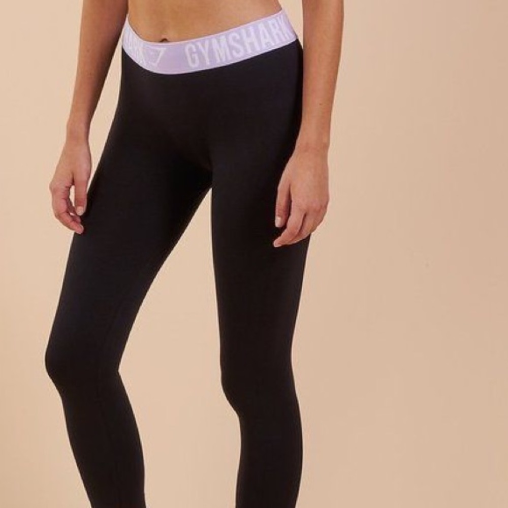 Gymshark Fit Leggings - Black/Pastel Lilac